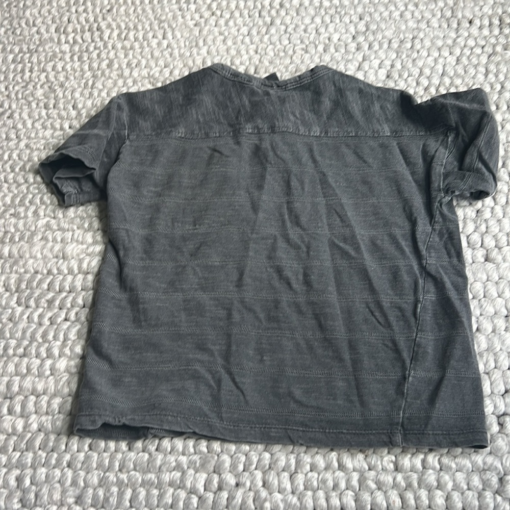 Zara button tshirt gray 2-3 - Picture 4 of 5